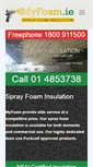 Mobile Screenshot of myfoam.ie